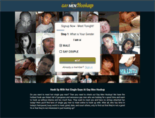 Tablet Screenshot of gaymenhookup.com